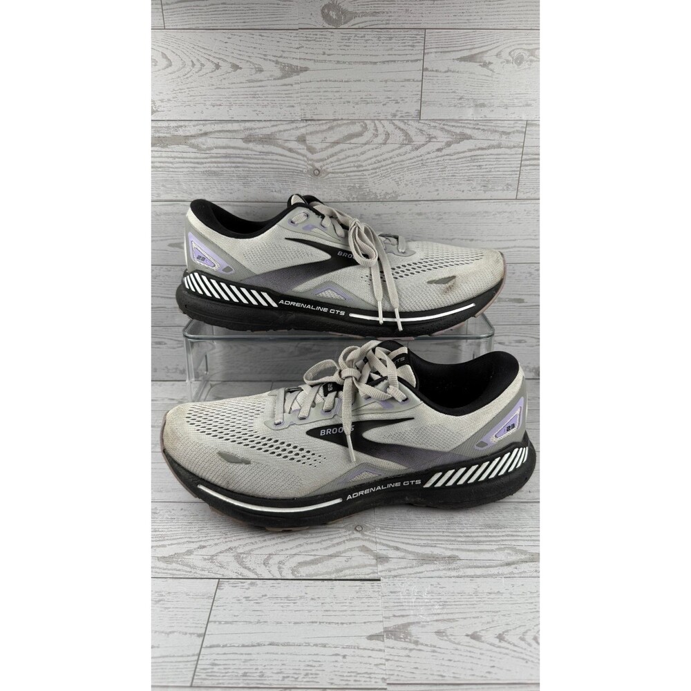 Brooks Adrenaline GTS 23 1203811B039 Gray 12B Womens Sneaker Running Shoes #893